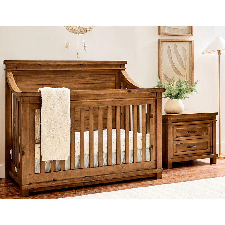 Baby Appleseed Rowan Flat Top Convertible Crib - Sandwash