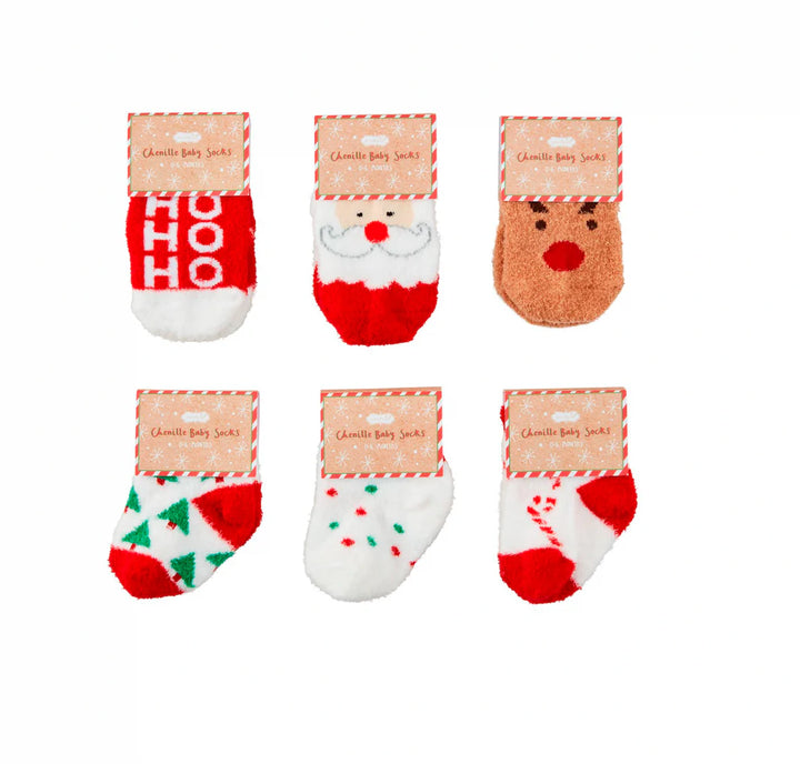 Holiday Chenille Socks