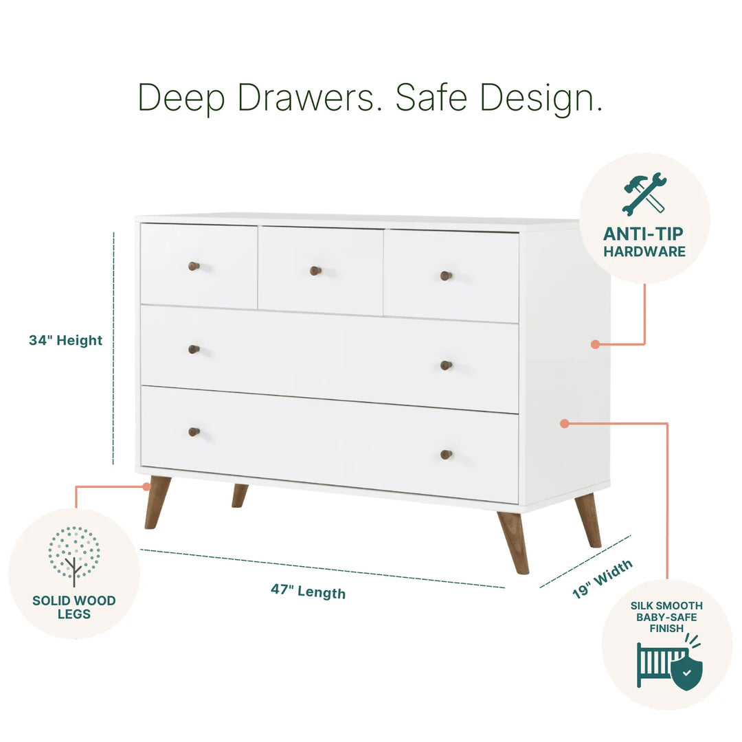 Dadada Austin 5-Drawer Dresser