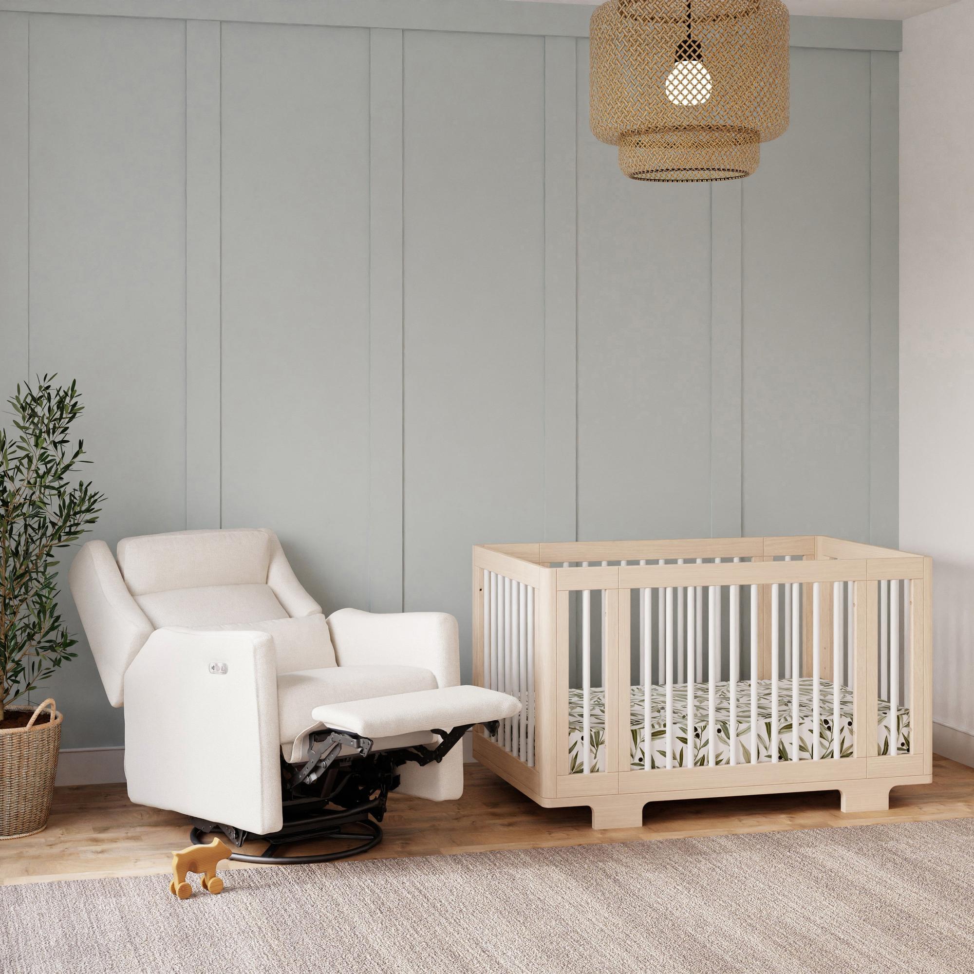 Babyletto Kiwi Plus Power Recliner and Swivel Glider with Power