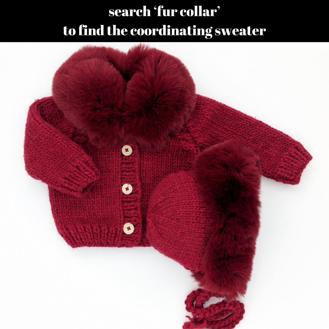 Huggaluggs Cuddle Bonnet - Crimson