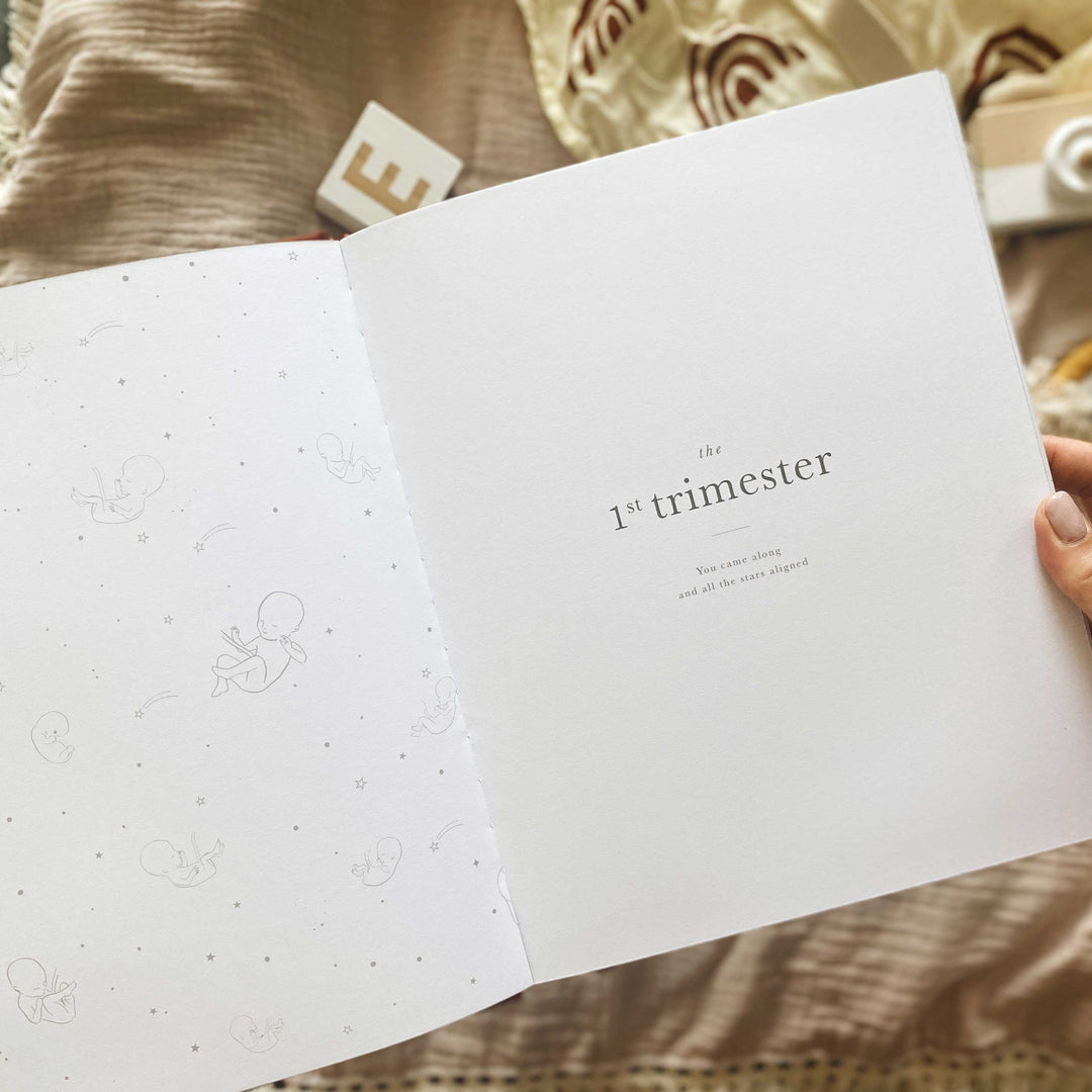 Blush and Gold Pregnancy Journal  -  Ivory