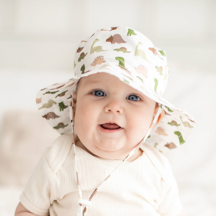 Huggalugs Bucket Hat UPF 50+ Baby & Toddler - Dino