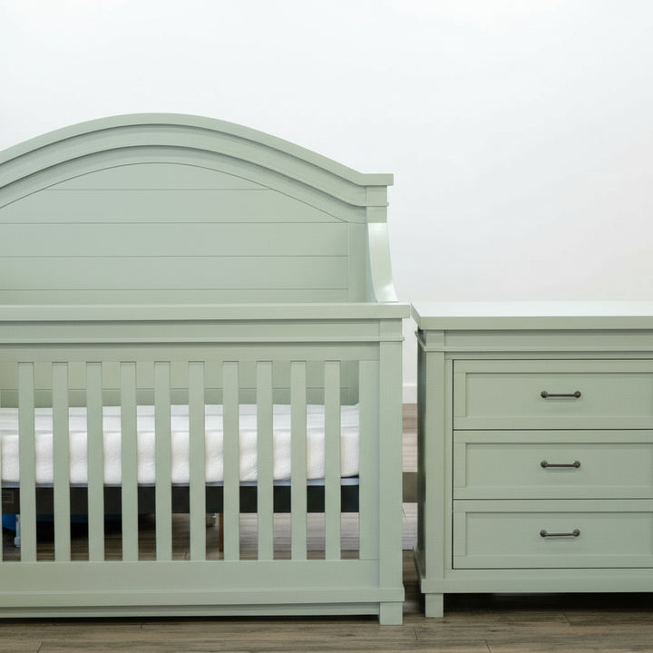 Baby Appleseed Rowan Arch Top Convertible Crib - Sage