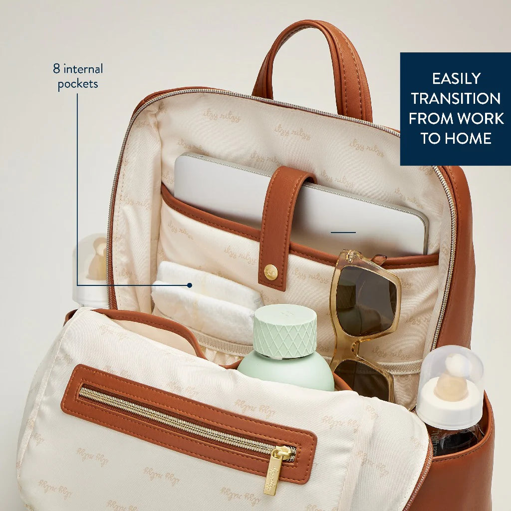 brown leather diaper bag backpack Eras Backpack Diaper Bag – Baby Grand