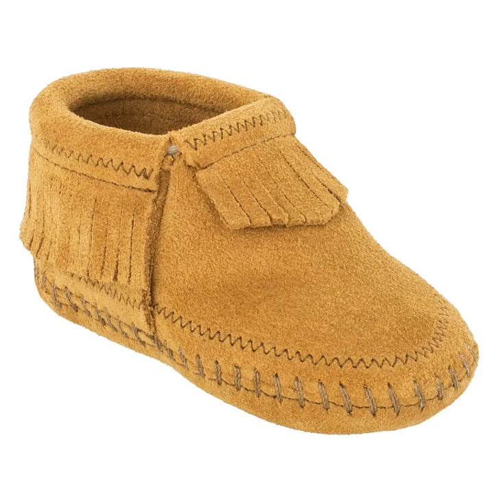 Minnetonka Suede Fringe Riley Bootie