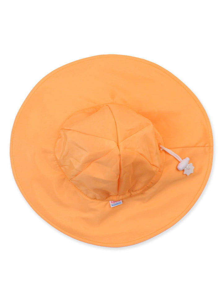 RuffleButts + RuggedButts Sun Protective Hat -  Neon Orange