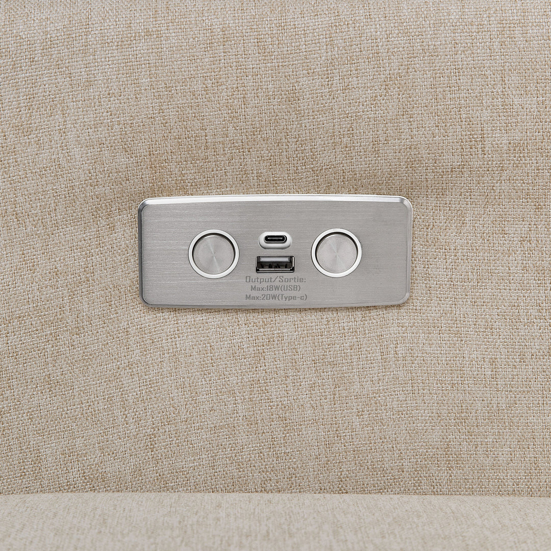 Babyletto Kiwi Electronic Recliner and Swivel Glider with USB port