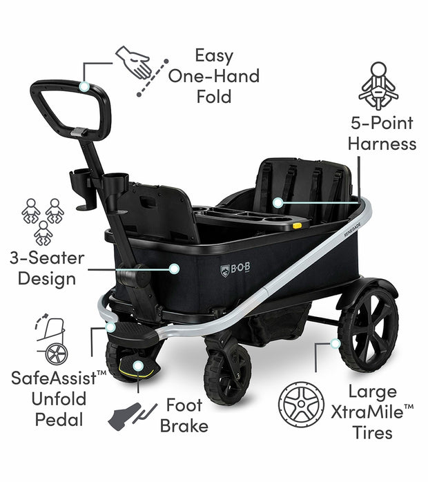 Bob Gear Renegade 3 seater Stroller + Wagon