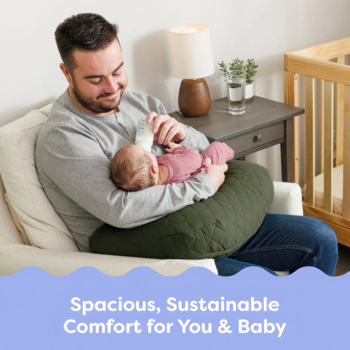 Boppy Nursing Pillow Luxe - Quilted Moss