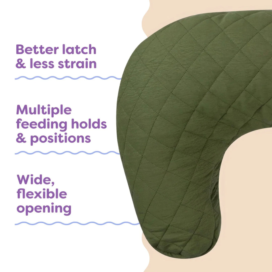 Boppy Nursing Pillow Luxe - Quilted Moss