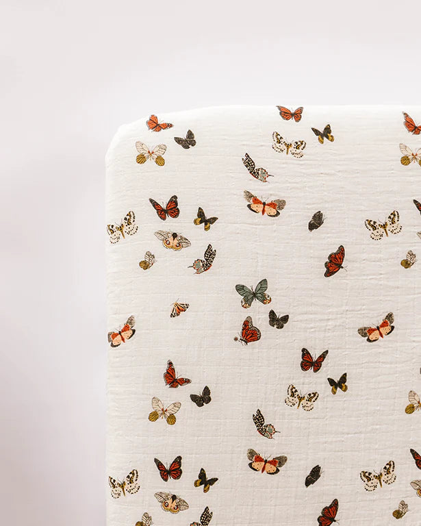 Clementine Kids Butterfly Migration Crib Sheet