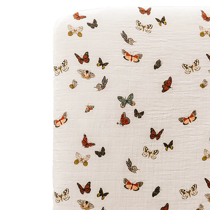 Clementine Kids Butterfly Migration Crib Sheet