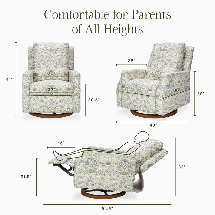 Morris & Co. x Namesake Crewe Recliner and Swivel Glider