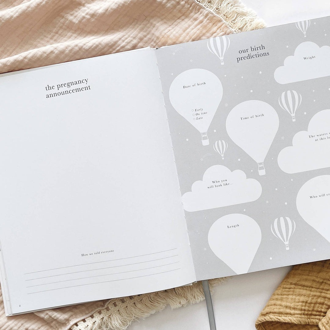 Blush and Gold Pregnancy Journal  -  Ivory
