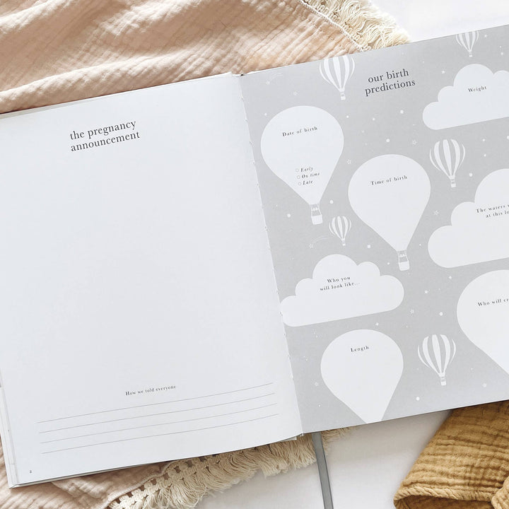 Blush and Gold Pregnancy Journal  -  Ivory
