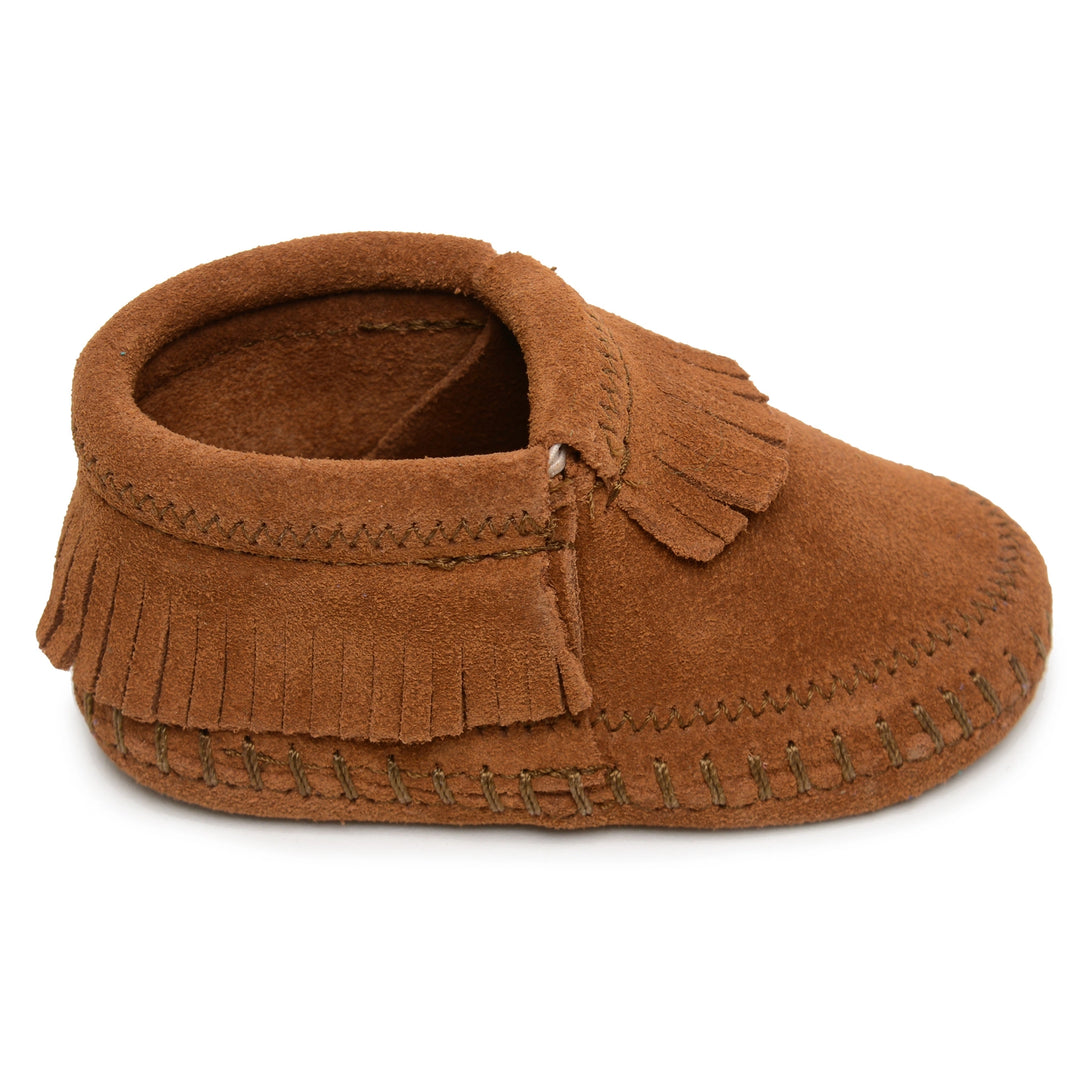 Minnetonka Suede Fringe Riley Bootie