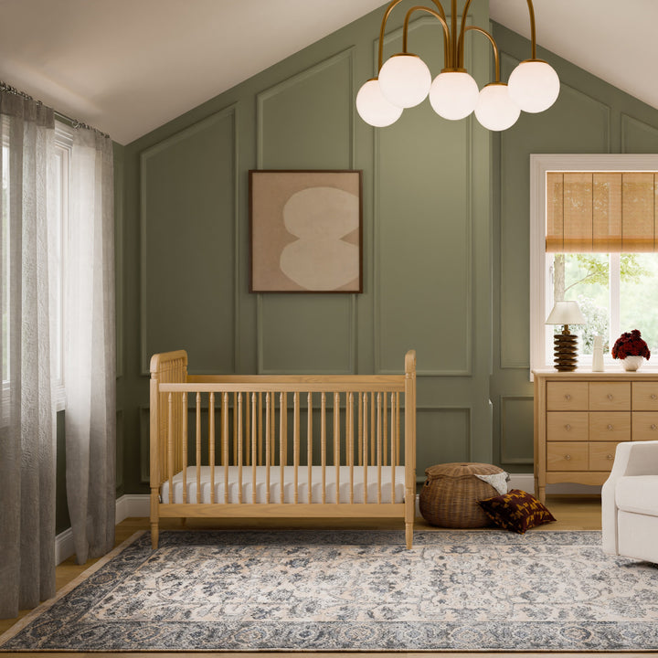 Namesake Liberty 3-in-1 Convertible Spindle Crib with Toddler Bed Conversion Kit