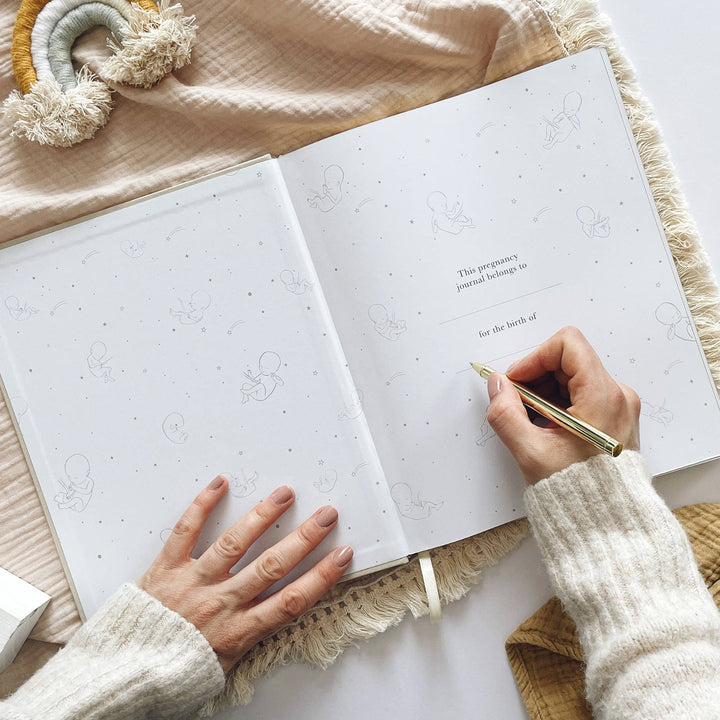 Blush and Gold Pregnancy Journal  -  Ivory