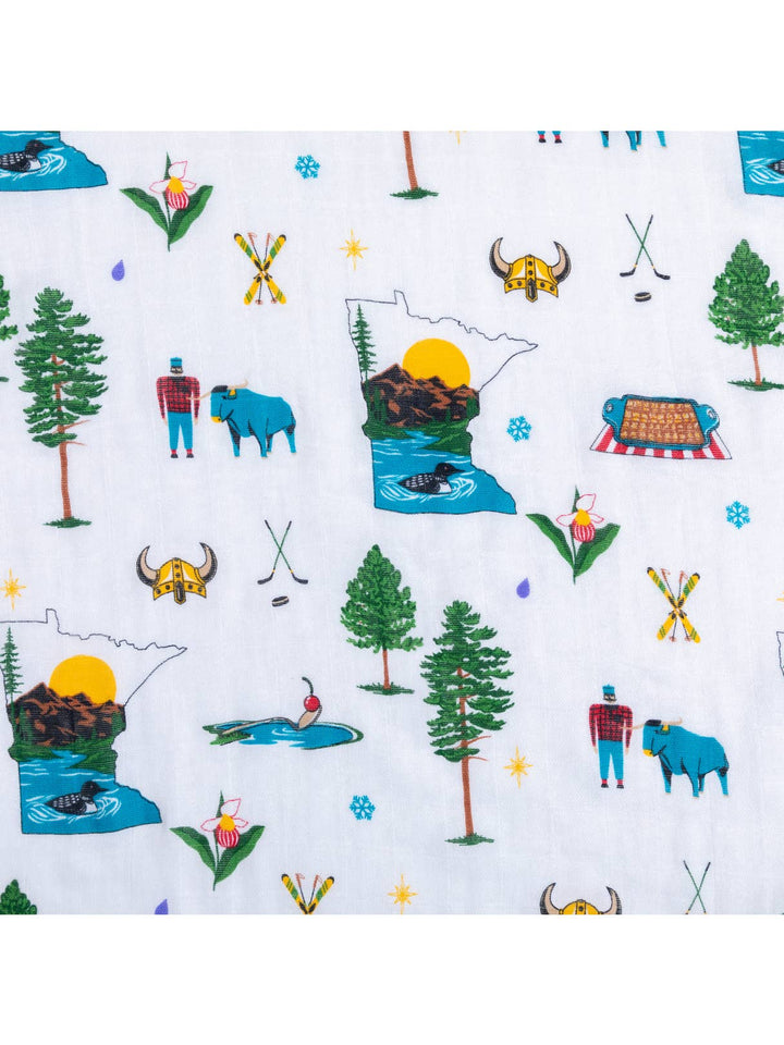 Minnesota Home Town Swaddle Blanket