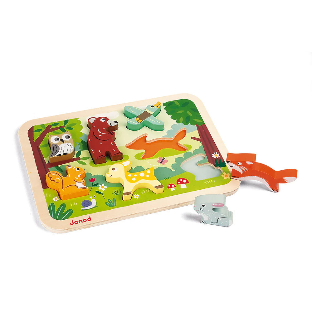Janod  Forest Wood Chunky Puzzle
