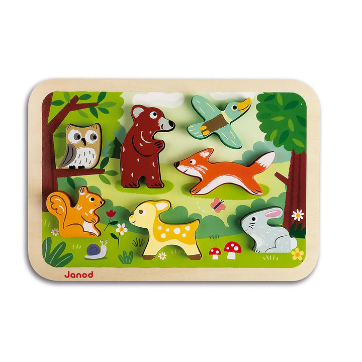 Janod  Forest Wood Chunky Puzzle