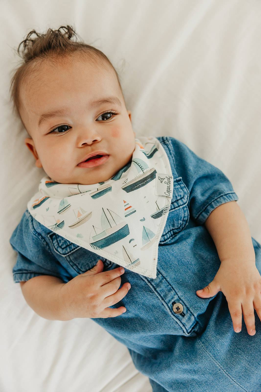 Copper Pearl Fischer Sailboat BIbs
