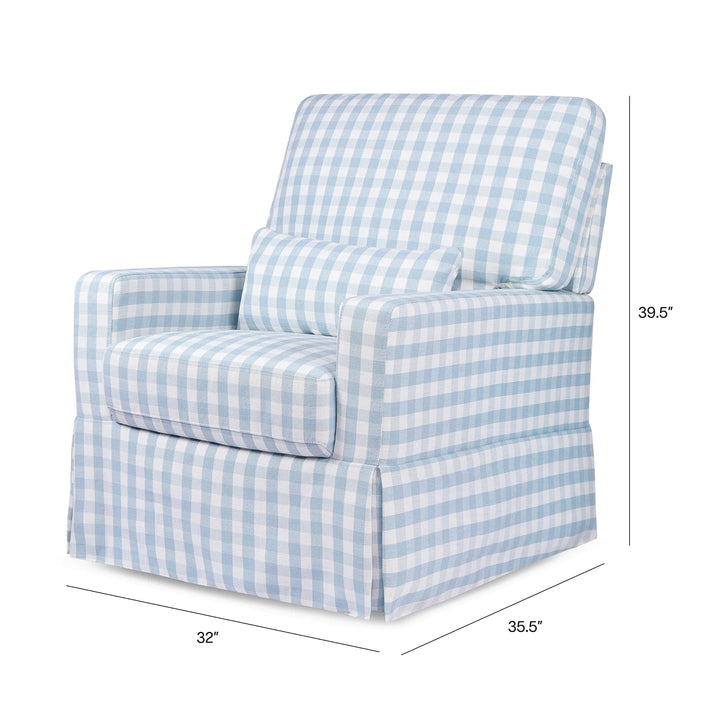 Namesake Crawford Pillowback Comfort Swivel Glider