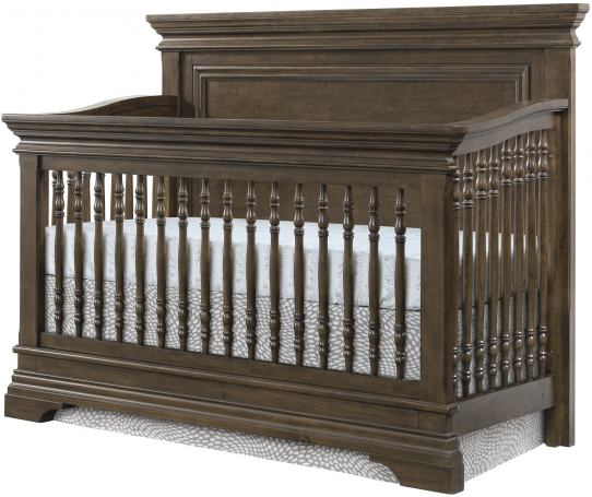 Rosewood Flat top 2 piece Crib and Dresser Set
