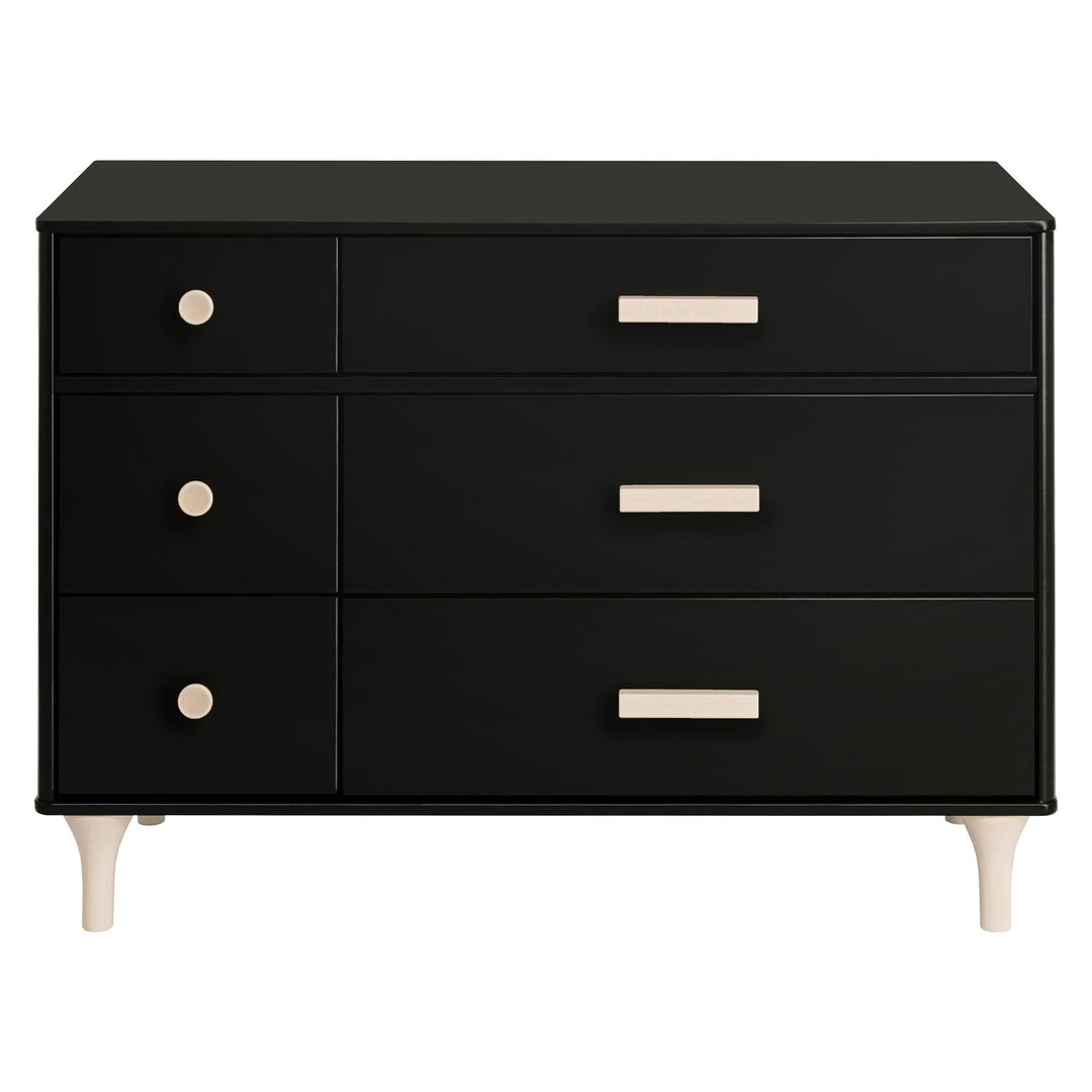 babyletto lolly dresser black Lolly Crib, 3 Drawer And 6 Drawer Dresser, Black And Washed Natural
