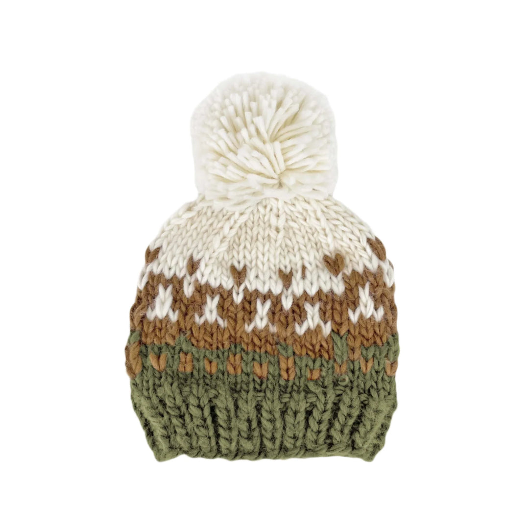 SALE! Blueberry Hill Olive Nell Knit Stripe Hat