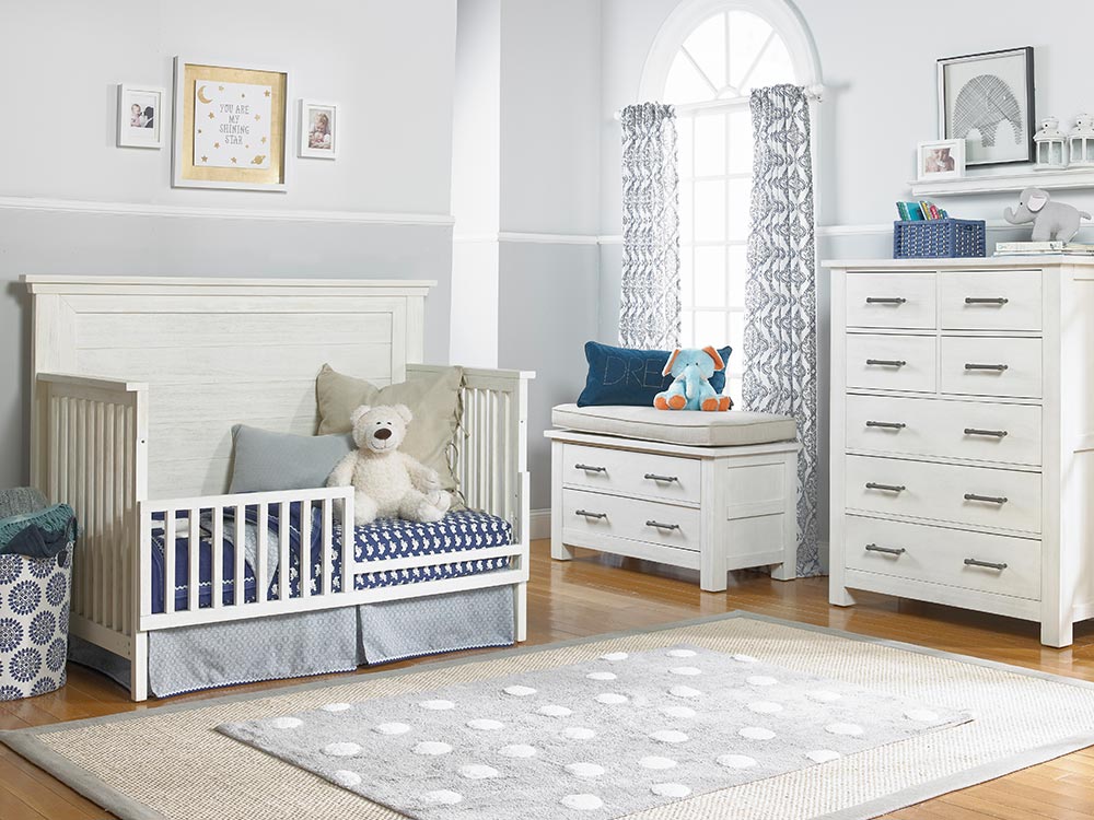 Dolce 7 Drawer Tall Dresser - Seashell White