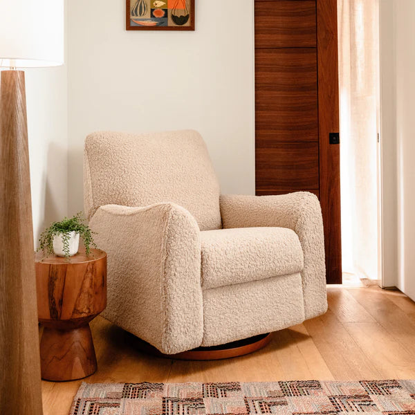 Nursery Works Sunday Power Swivel Recliner - Sherpa