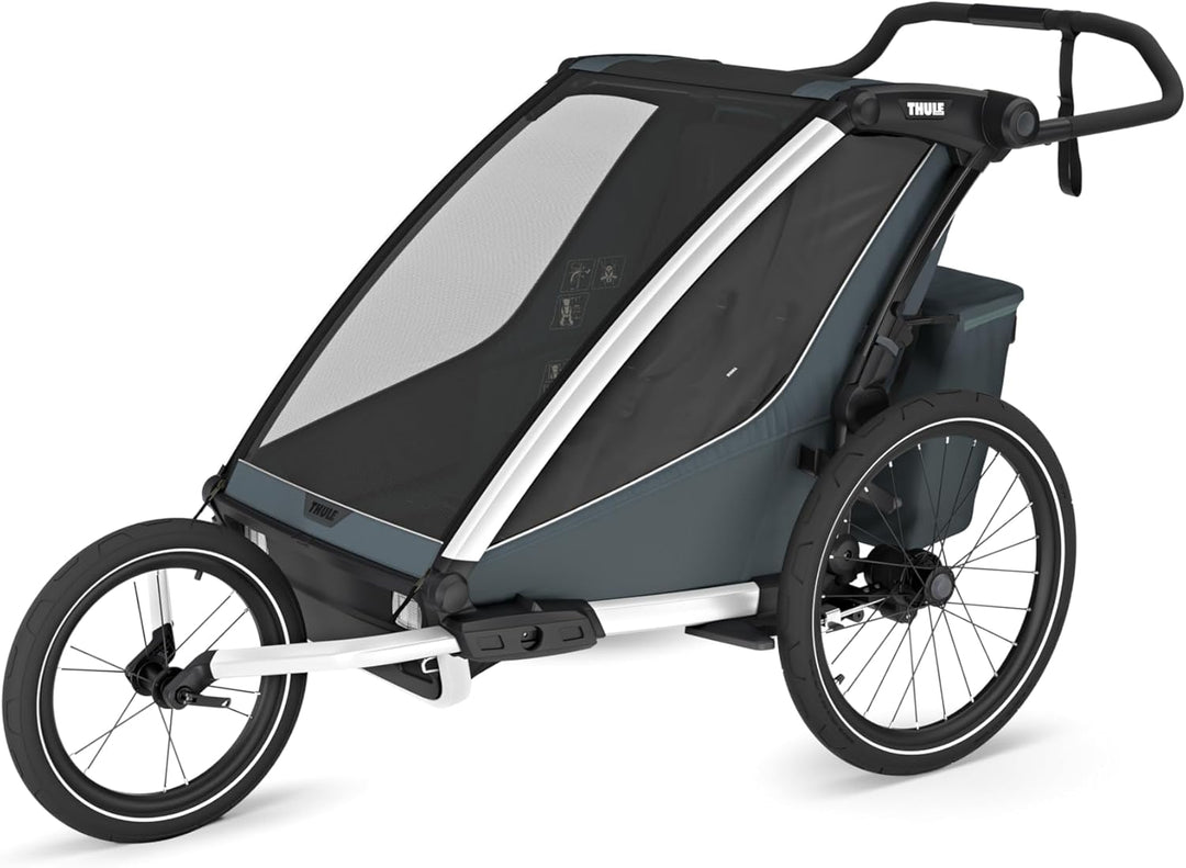 thule double bike stroller Thule Chariot Cross 2 Double Bike Trailer