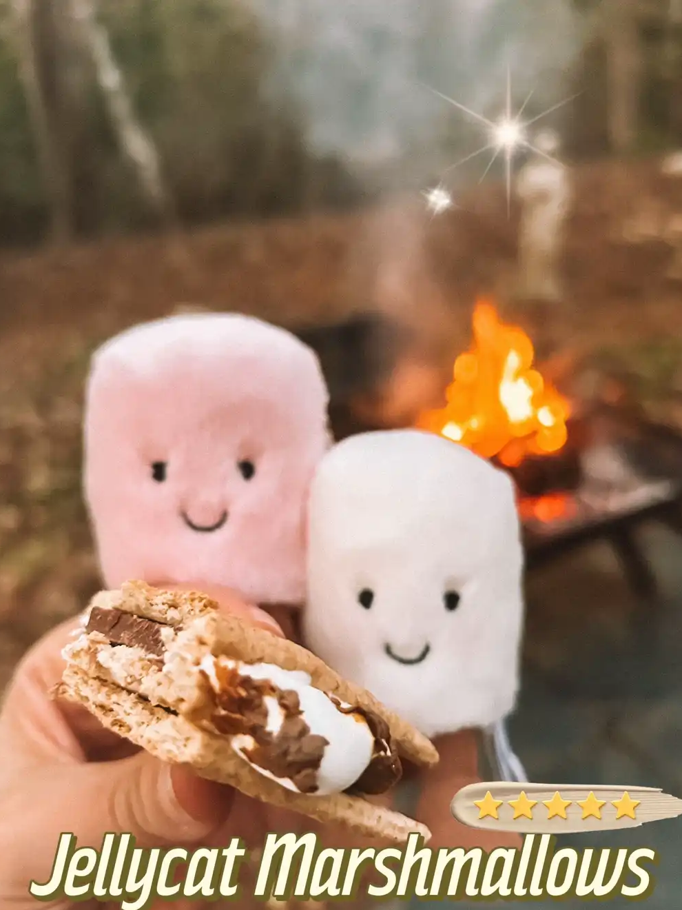 Jellycat Amuseables Pink and White Marshmallows