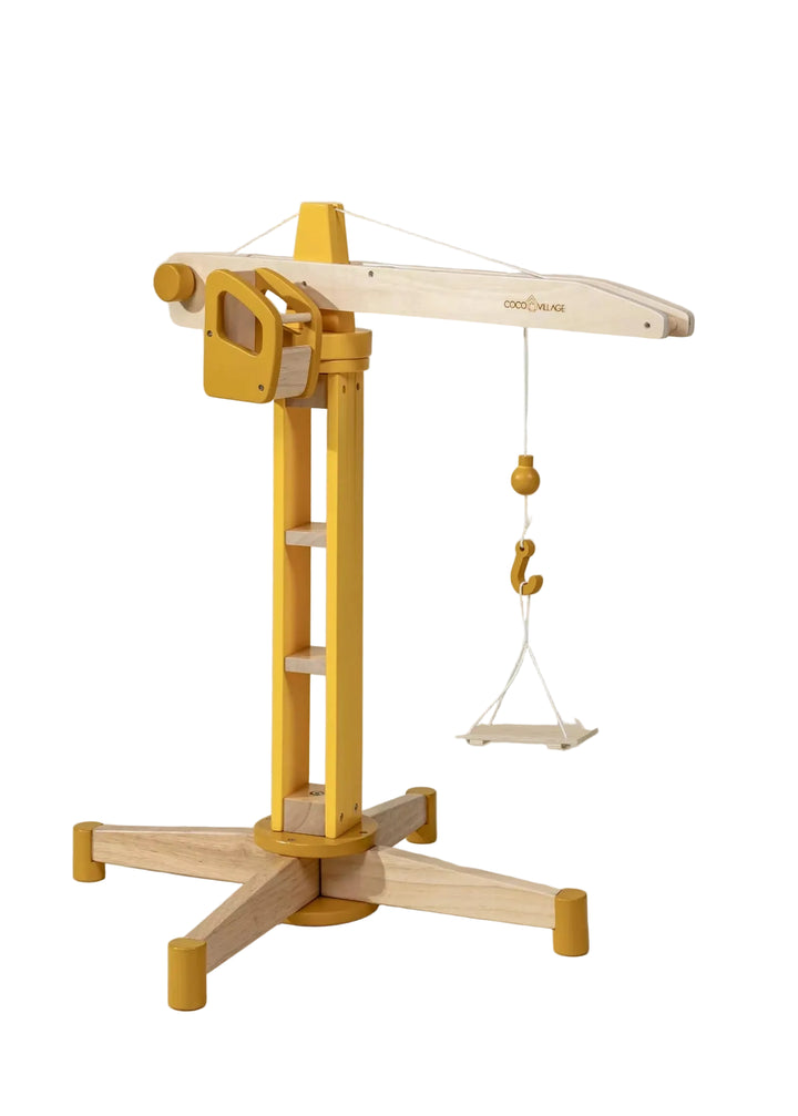 Coco Village Wooden Construction Crane