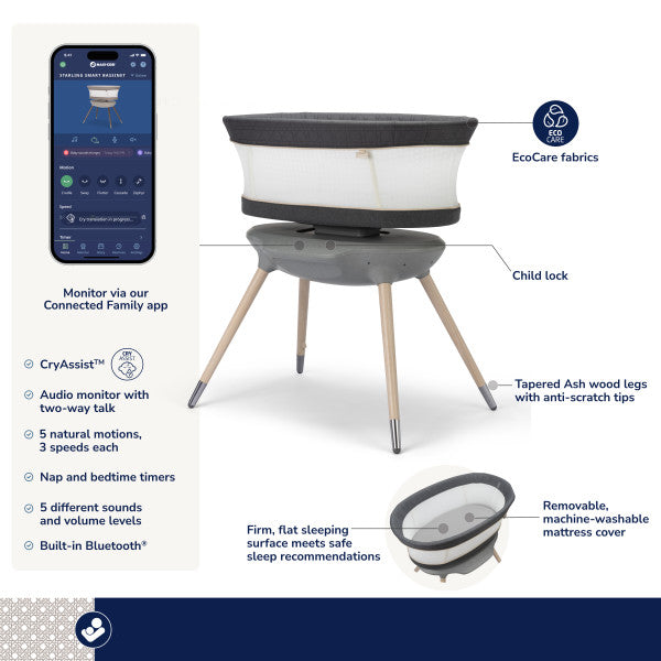 Maxi Cosi Starling Smart Bassinet – Baby Grand