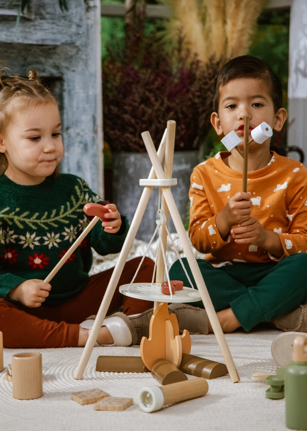 Coco Village Wooden Camping Playset