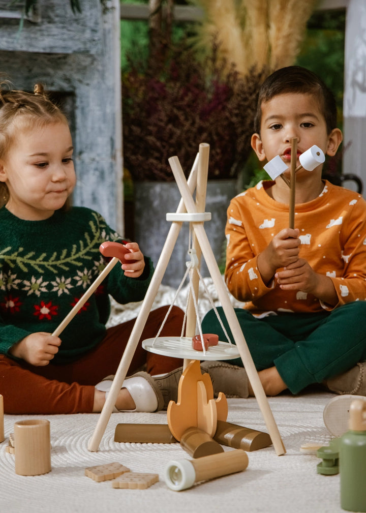 Coco Village Wooden Camping Playset