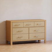 Namesake Eloise 7-Drawer Assembled Dresser in Honey and Performance Sand Eco-Weave