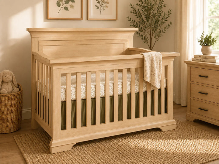 Pali Genova Convertible Crib with Base - Sandstone