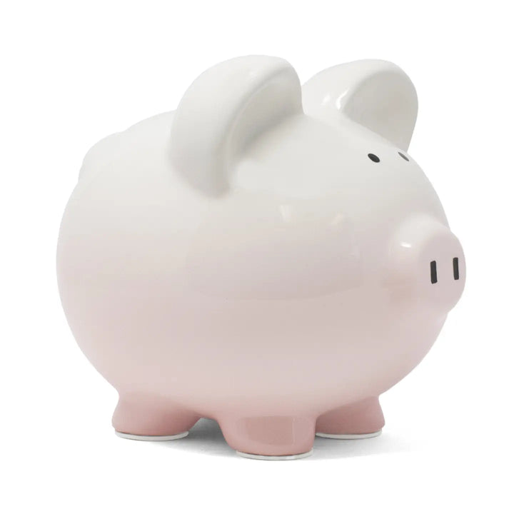 Ombre Ceramic Big Ear Pink Ombre Pig Bank