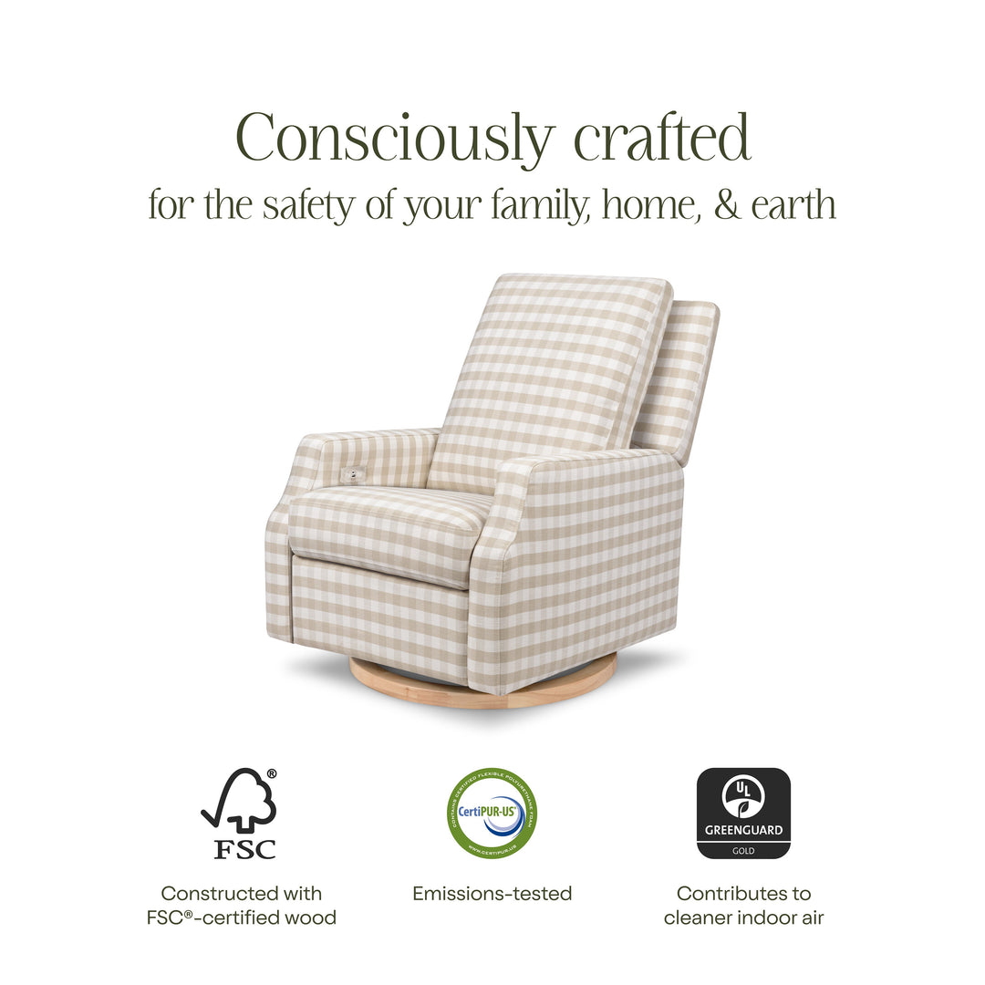 Namesake Crewe Electronic Recliner and Swivel Glider