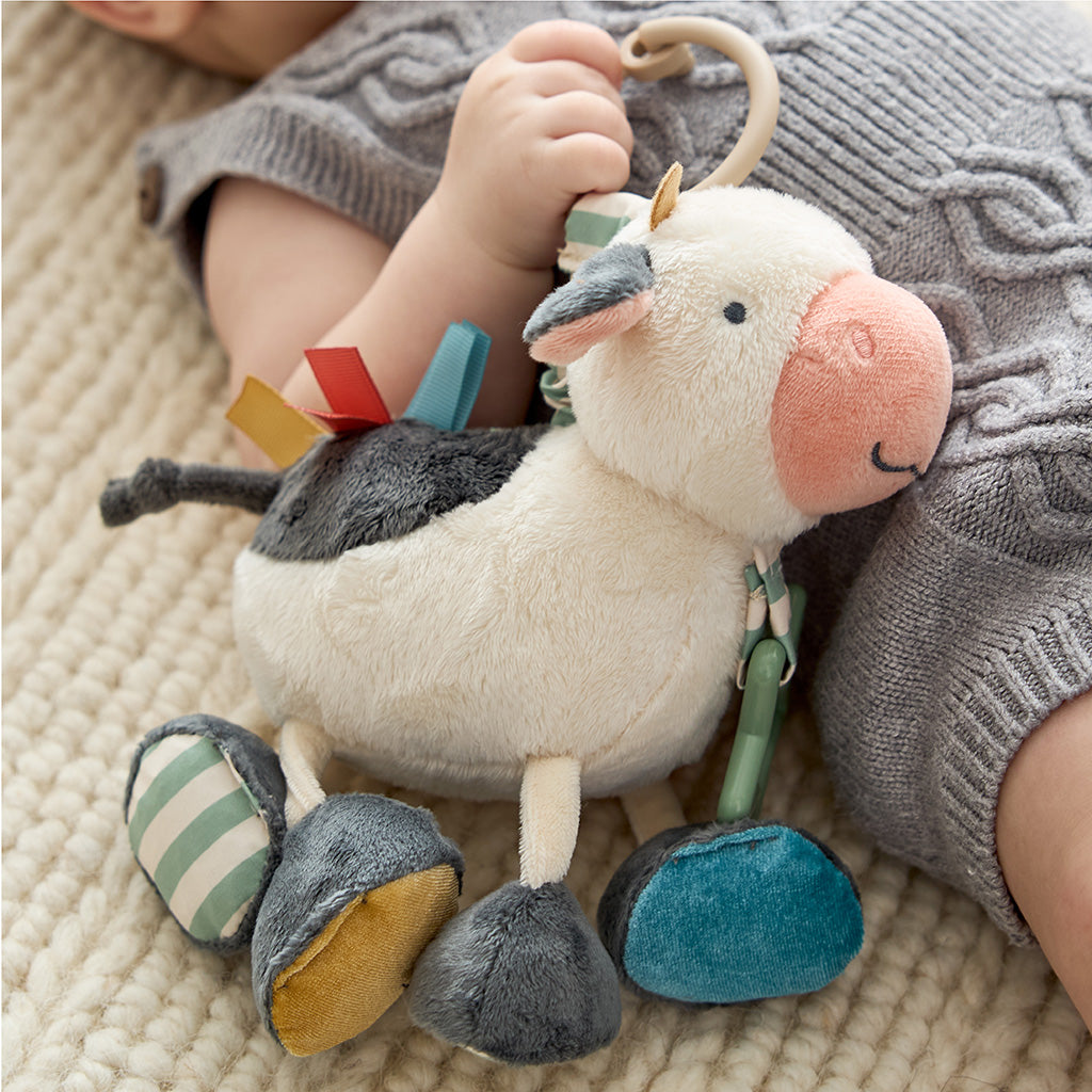 Cow Itzy Friends Link & Love™ Activity Plush - Cow