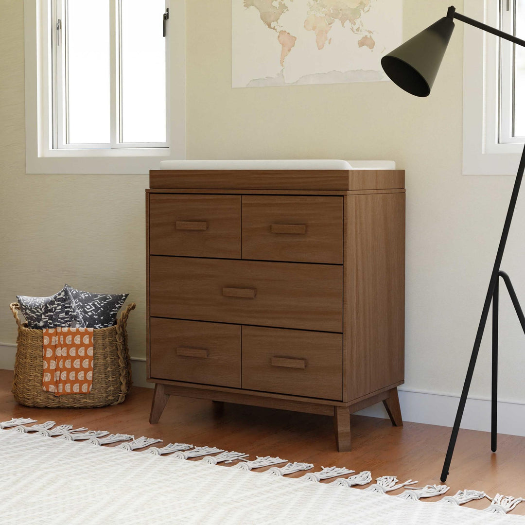 babyletto dresser Yuzu 3-Drawer Changer so you never have to take your eyes off your little one Babyletto Scoot 3-Drawer Changer Dresser