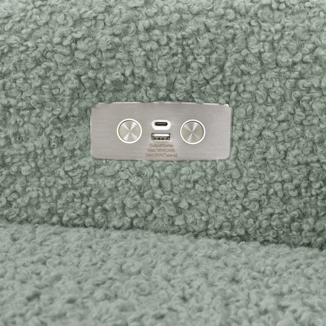 Babyletto Kiwi Electronic Recliner and Swivel Glider with USB port