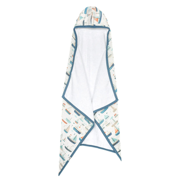 Copper Pearl Fischer Sailboat Hooded Towel