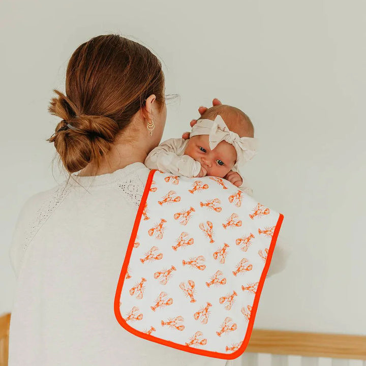 Copper Pearl Fischer Sailboat Burp Cloths