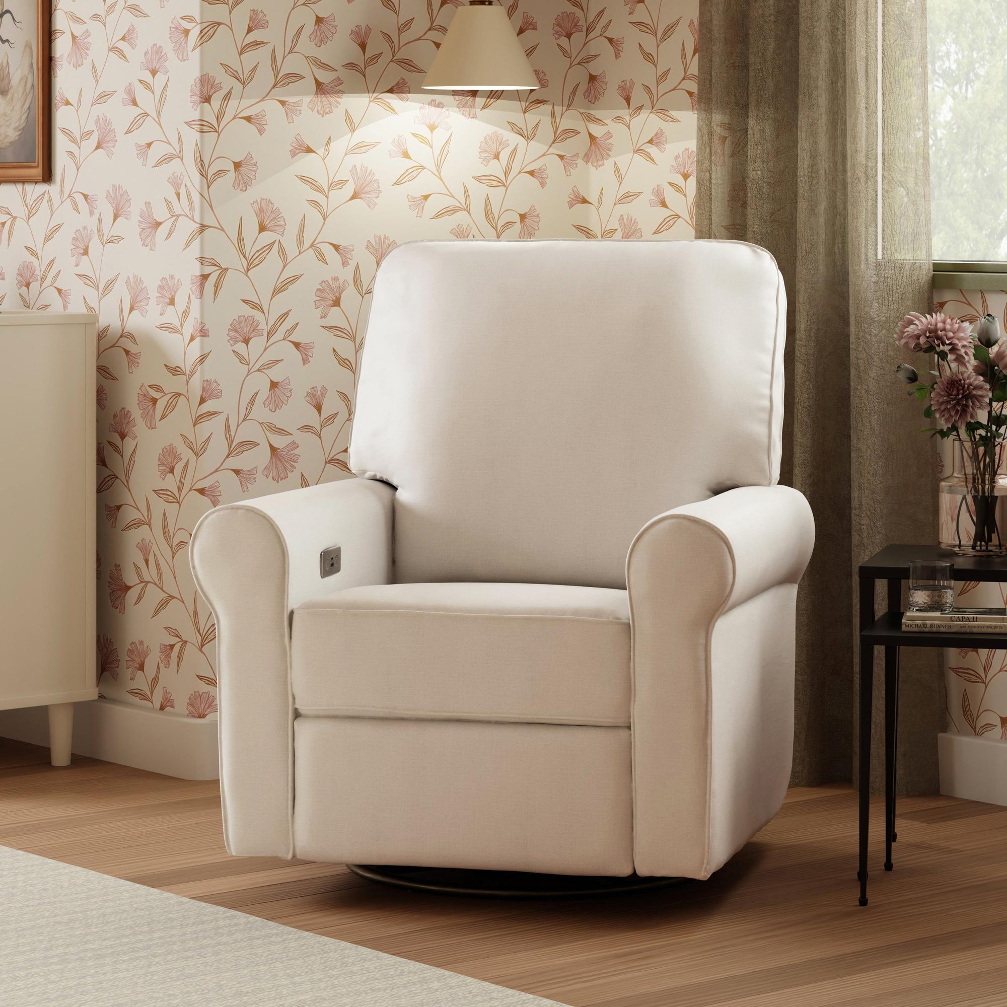 モリリンモンロー Monogram by Namesake Monroe Power Recliner and Swivel Glider