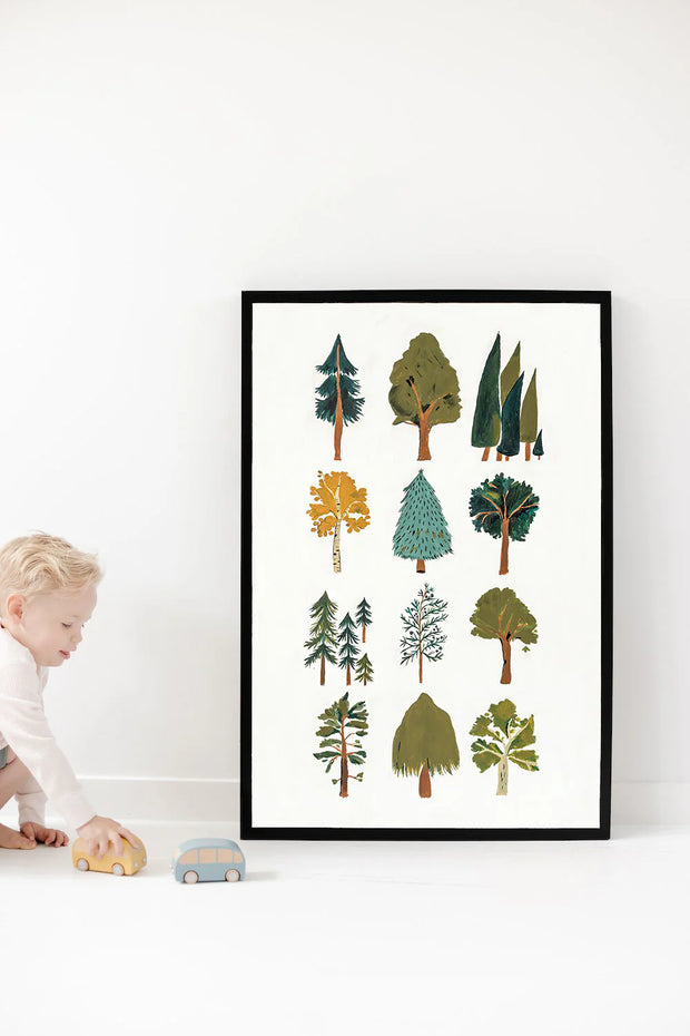 Clementine Kids Forest Trees Art